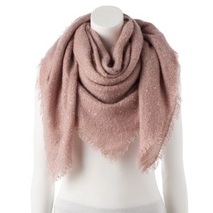 LC Lauren Conrad Shine Boucle Scarf